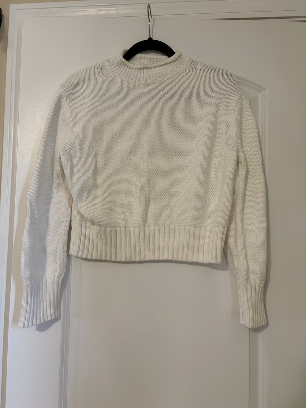 NWOT J. Crew Cream Rollneck Knit Sweater - Picture 3 of 6